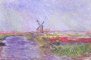 Claude Monet Champ de Tulipes oil painting reproduction